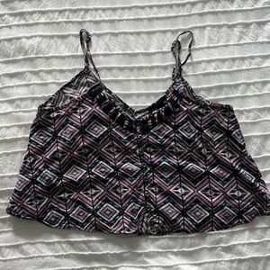 Pattered Forever 21 crop tank